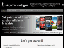 Tablet Screenshot of ninja-technologies.com